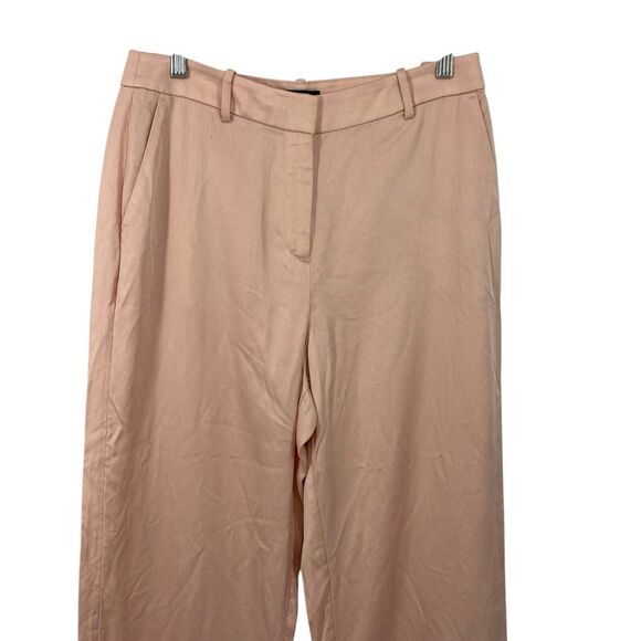 J Crew Womens Ingrid Pants size 8 Peach Gramercy Twill High Rise - Picture 2 of 14